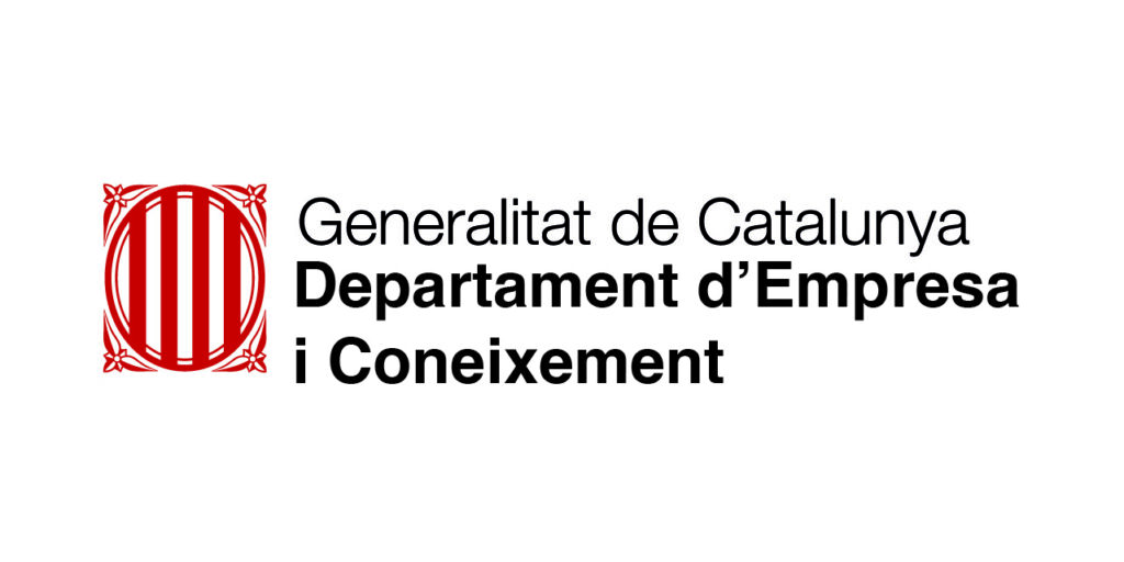 Logotipo de la Generalitat de Cataluña, del departamento de empresas y conocimiento